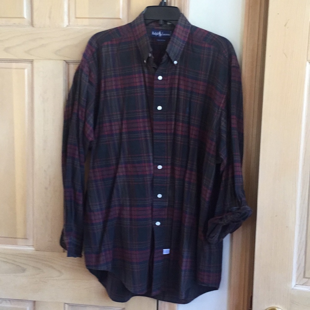Vintage Polo plaid dress shirt